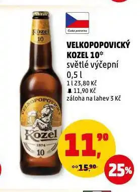 Penny Market Pivo velkopopovický kozel nabídka