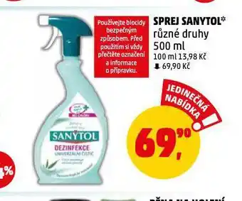 Penny Market Sprej sanytol nabídka