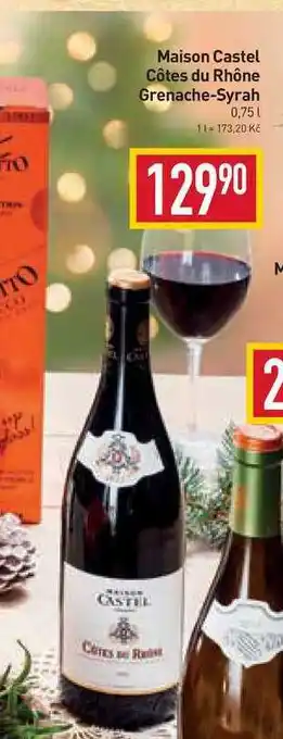 Billa Maison castel côtes du rhône grenache-syrah 0,75l nabídka