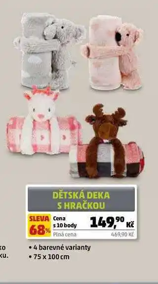 Penny Market Dětská deka s hračkou nabídka
