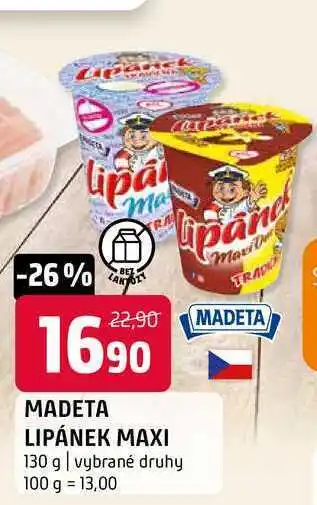 Terno Madeta lipánek 130 g nabídka
