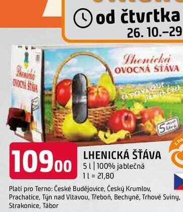 Terno Lhenická šťáva 5 l nabídka