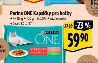 Albert Purina one kapsičky pro kočky • 4x 85 g nabídka