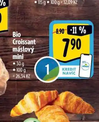 Albert Bio croissant máslový mini 30 g nabídka