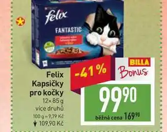Billa Felix kapsičky pro kočky 12x 85 g nabídka