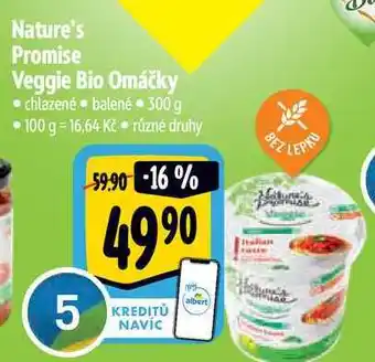 Albert Nature's promise veggie bio omáčky 300 g nabídka