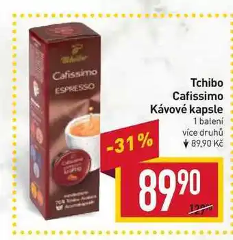 Billa Tchibo cafissimo kávové kapsle 1 balení nabídka