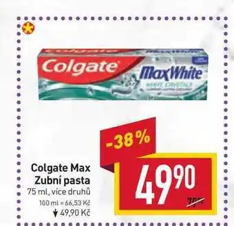 Billa Colgate max zubní pasta 75 ml nabídka