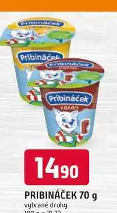 Trefa Pribináček 70g, vybrané druhy nabídka