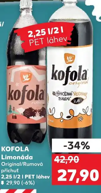 Kaufland KOFOLA Limonáda nabídka