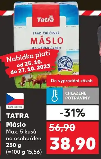 Kaufland TATRA Máslo nabídka
