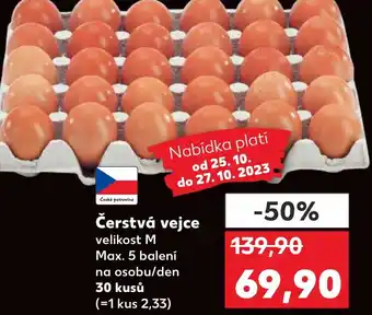 Kaufland Čerstvá vejce nabídka