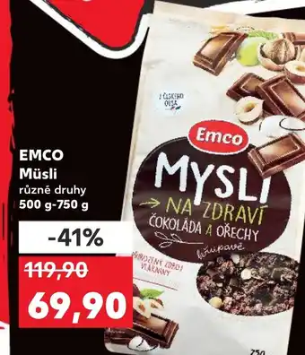 Kaufland EMCO Müsli nabídka