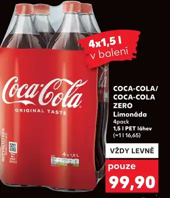 Kaufland COCA-COLA/ COCA-COLA ZERO Limonáda nabídka