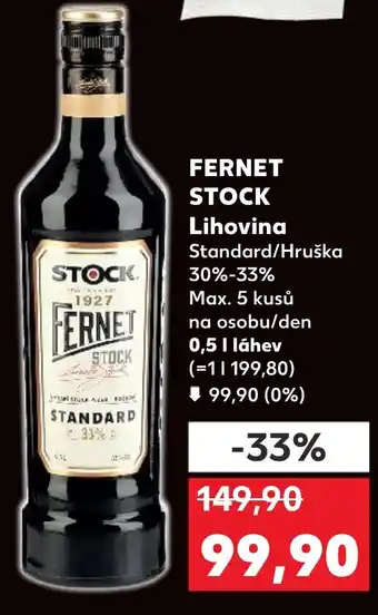 Kaufland FERNET STOCK Lihovina nabídka