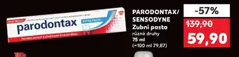 Kaufland PARODONTAX/ SENSODYNE Zubní pasta nabídka