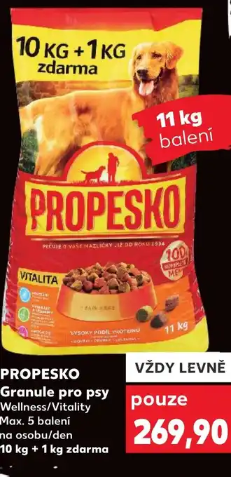 Kaufland PROPESKO Granule pro psy nabídka