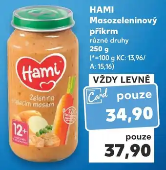 Kaufland HAMI Masozeleninový příkrm nabídka