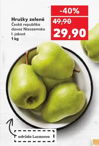 Kaufland Hrušky zelené nabídka