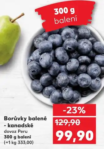 Kaufland Borůvky balené - kanadské nabídka