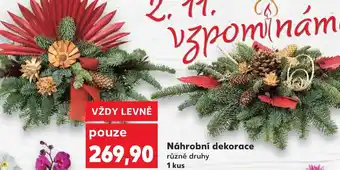 Kaufland Náhrobní dekorace nabídka