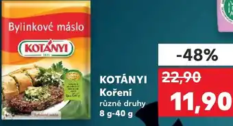 Kaufland KOTÁNYI Koření nabídka
