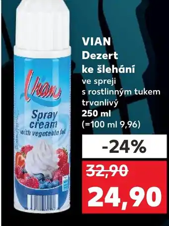 Kaufland VIAN Dezert ke šlehání nabídka