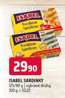 Terno Isabel sardinky nabídka