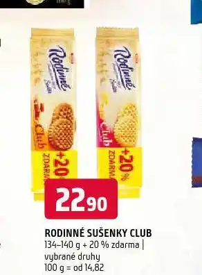 Terno Rodinné sušenky club nabídka