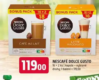 Terno Nescafé dolce gusto nabídka