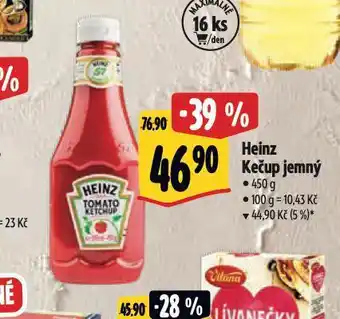 Albert Heinz kečup nabídka
