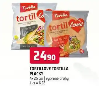 Terno Tortillove tortilla placky nabídka