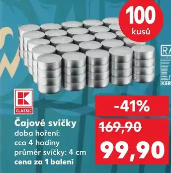 Kaufland Čajové svíčky nabídka