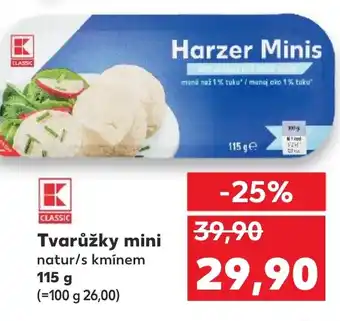 Kaufland Tvarůžky mini nabídka