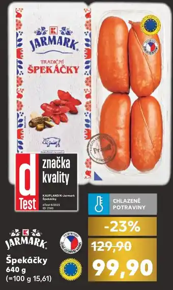 Kaufland Špekáčky nabídka