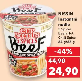 Kaufland NISSIN Instantní nudle nabídka