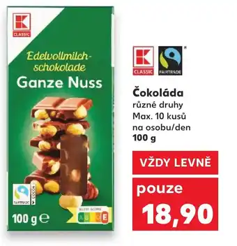 Kaufland Čokoláda nabídka
