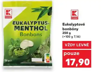 Kaufland Eukalyptové bonbóny nabídka