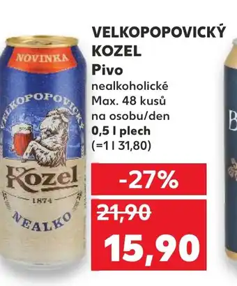 Kaufland VELKOPOPOVICKÝ KOZEL Pivo nabídka