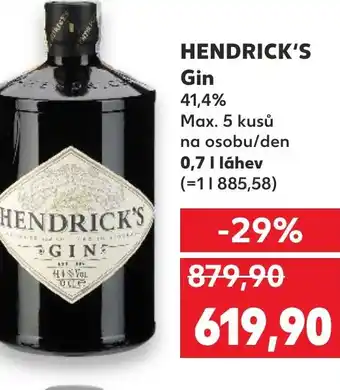 Kaufland HENDRICK'S Gin nabídka