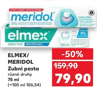 Kaufland ELMEX/ MERIDOL Zubní pasta nabídka