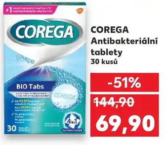 Kaufland COREGA Antibakteriální tablety nabídka