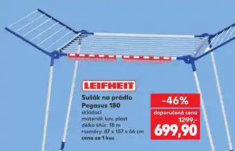 Kaufland Sušák na prádlo Pegasus 180 nabídka
