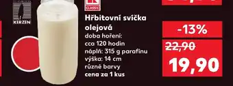 Kaufland Hřbitovní svíčka olejová nabídka