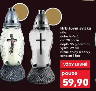 Kaufland Hřbitovní svíčka nabídka