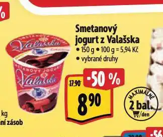 Albert Smetanový jogurt nabídka
