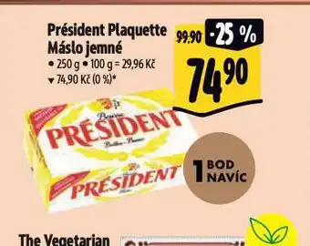 Albert Président plaquette máslo nabídka