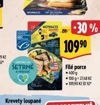Albert Filé porce nabídka