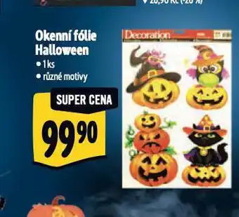 Okenní fólie halloween