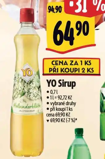 Albert Yo sirup nabídka